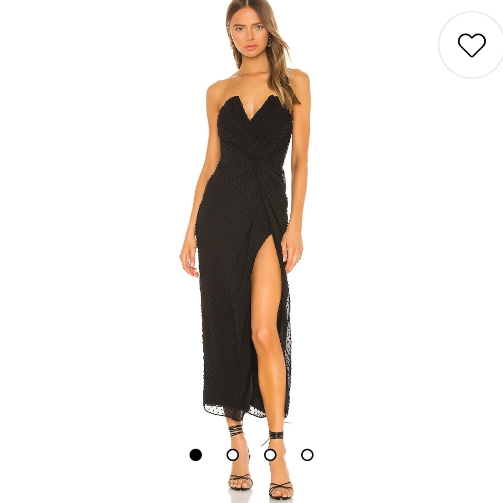 Katie May come on home black swiss dot dress